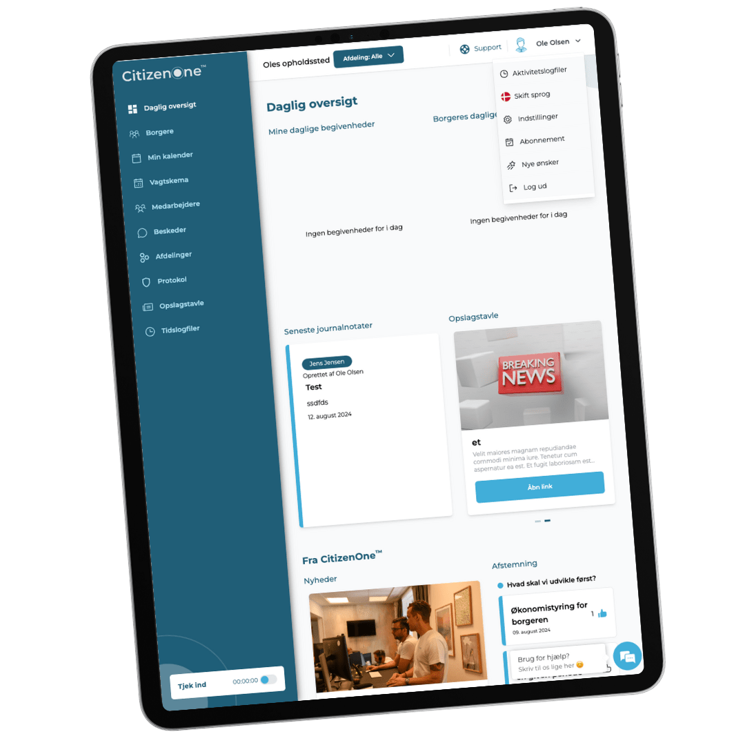 CitizenOne - journalsystemet til sociale tilbud