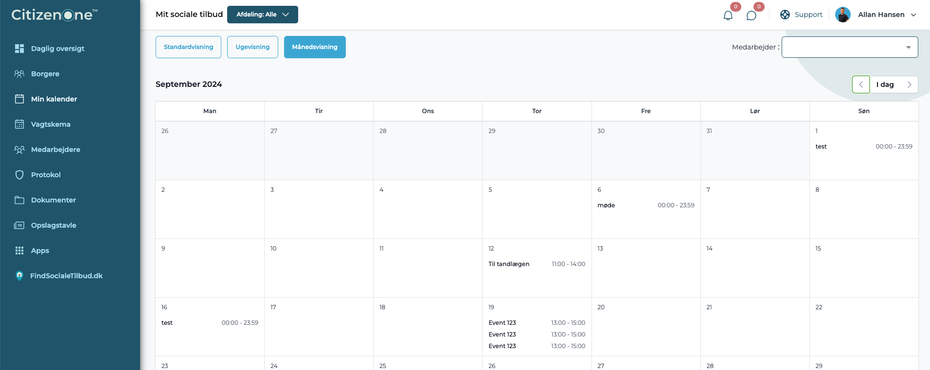 CitizenOne kalender