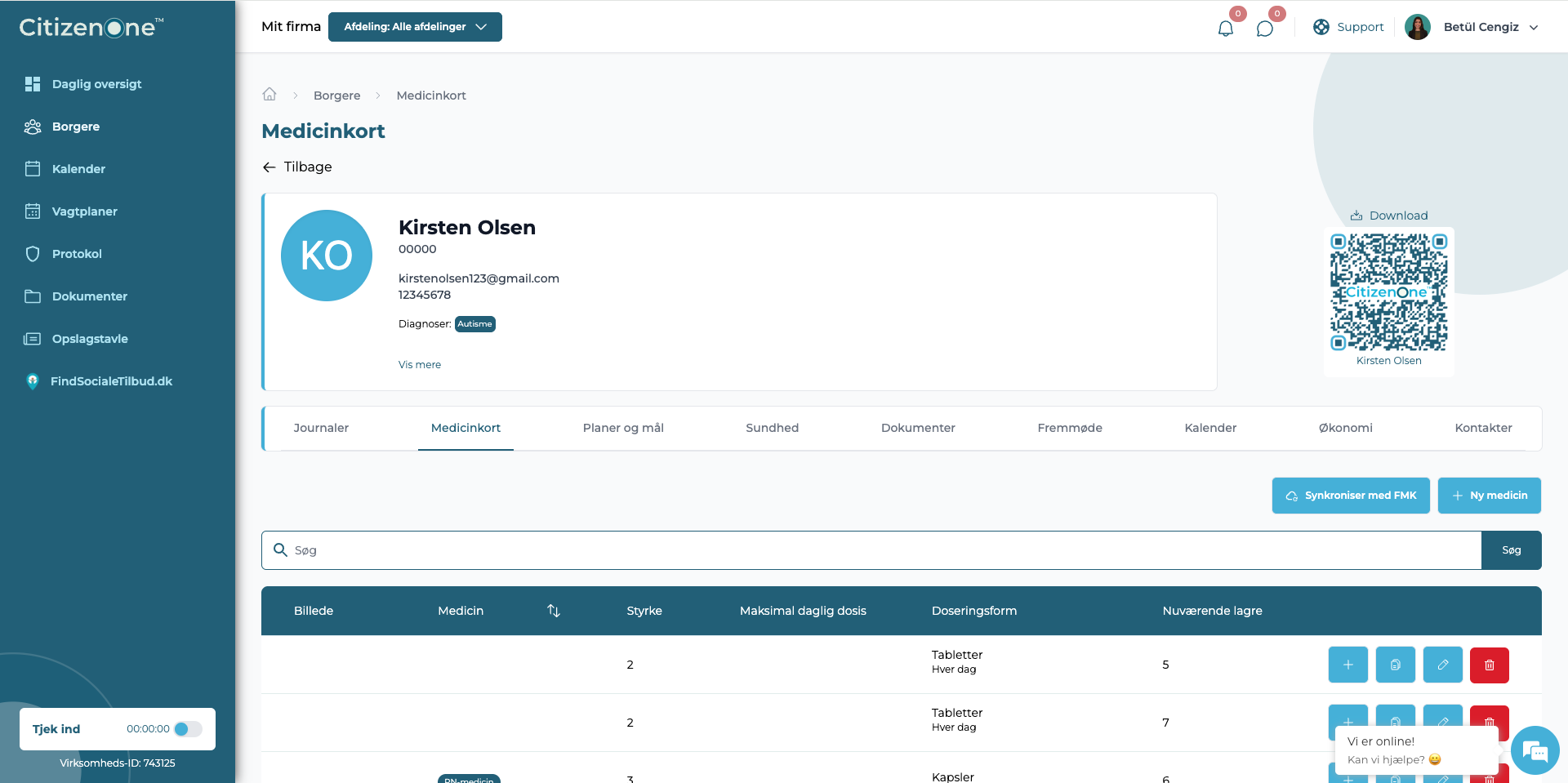 CitizenOne GDPR og datasikkerhed