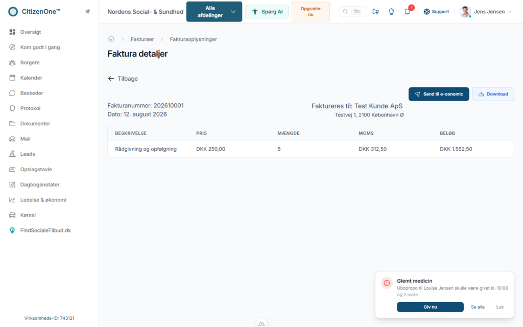 3 invoice send to economic dk